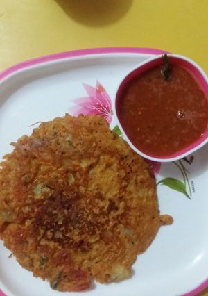 A picture of Besan cheela.