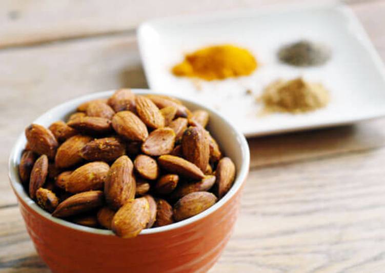 Curried Almonds in Your Crock Pot