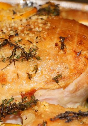 A picture of Citrus Herb Smoked Turkey.