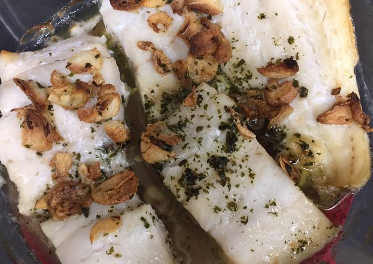 Bacalao al ajillo en horno