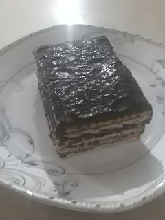 عکسی از دستور کیک یخچالی با پتی بور 😋