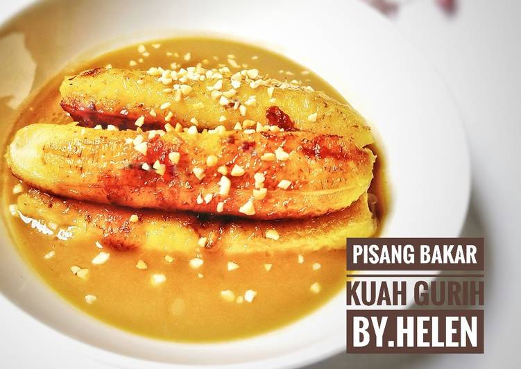 Siap Saji Pisang bakar kuah gurih Enak Sempurna