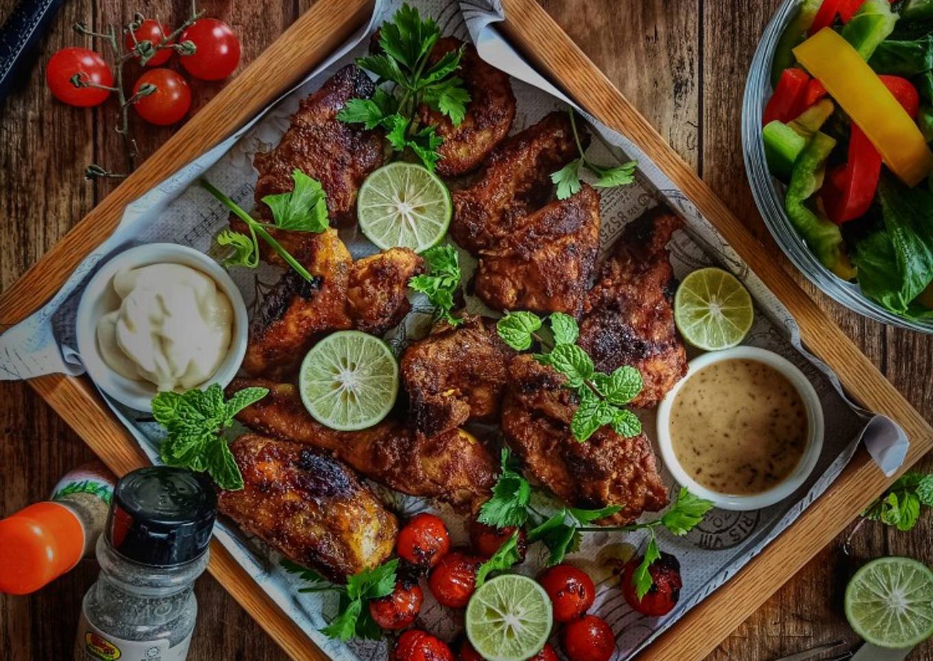 Mabel bakar ayam dengan madu