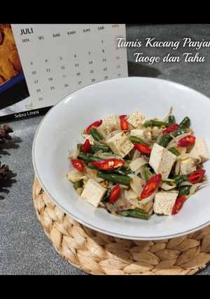 Foto resep Tumis Kacang Panjang, Taoge dan Tahu