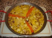 Una foto de bacalao al azafran