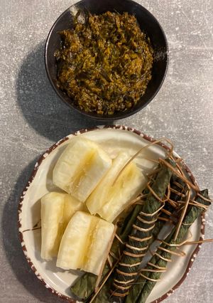 A picture of African meal recipe.