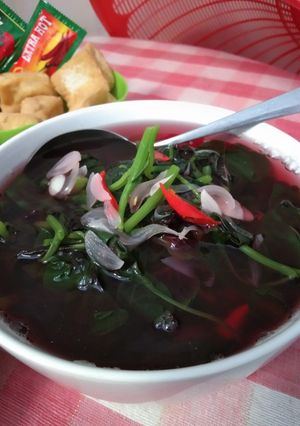Foto resep Sayur bening bayam pink