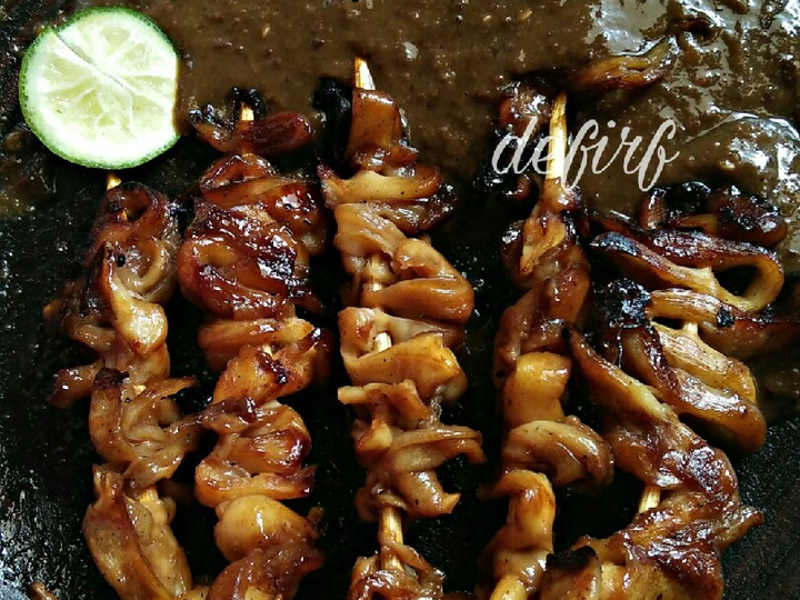 Ini dia! Resep  buat Sate Jamur Bumbu Praktis yang lezat