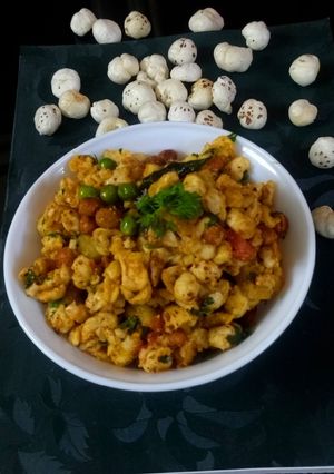 A picture of Makhana Poha.