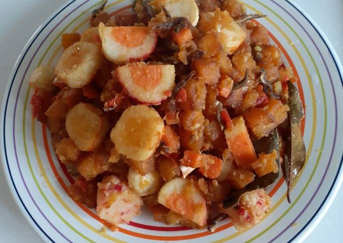 Ternyata ini loh! Bagaimana cara memasak 10.Sambal Goreng Ubi Jalar dijamin menggugah selera