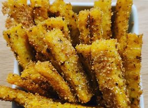 Foto di Patatine di polenta croccanti al forno
