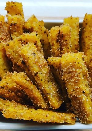 A picture of Crispy Baked Polenta Fries.