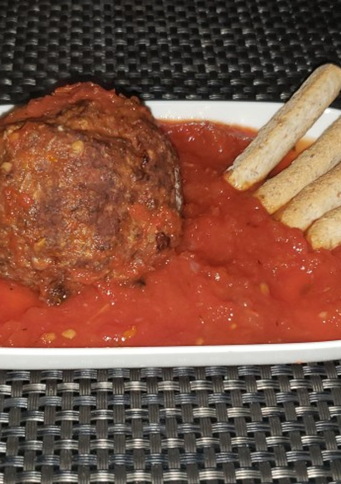 Una foto de Albóndigas al horno con tomate
