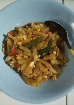 Foto resep Tumis labu siam jagung sederhana
