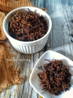 Foto resep 557. Abon Kulit Pisang Pedas Manis