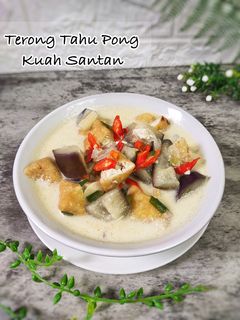 Foto resep Terong Tahu Pong Kuah Santan