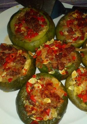 Una foto de Zapallitos rellenos