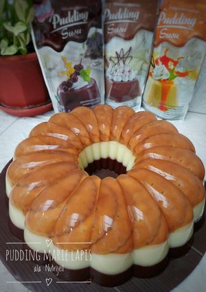 Foto resep Pudding Marie Lapis ala Nutrijell