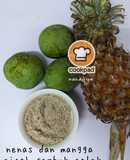 Nenas dan Mangga Cicah Serbuk Colek