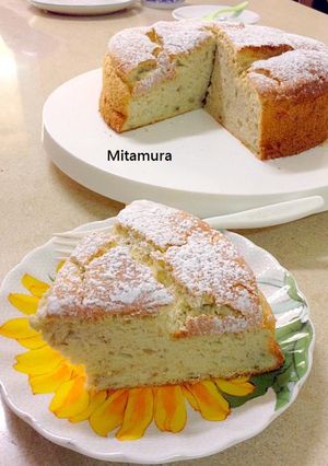 香蕉戚風蛋糕 的食譜成品照片