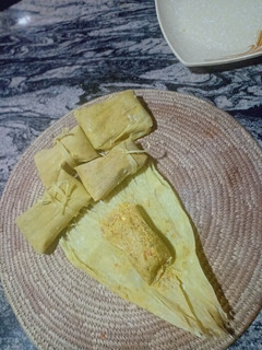 A picture of Humitas (steamed fresh corn cakes).