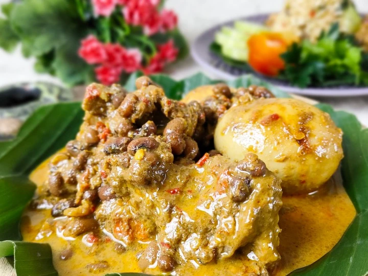 Cara Gampang Membikin Resep Rendang daging sapi &amp;amp; kacang tolo (421) yang Lezat Sekali Anti Ribet, Uenak Banget