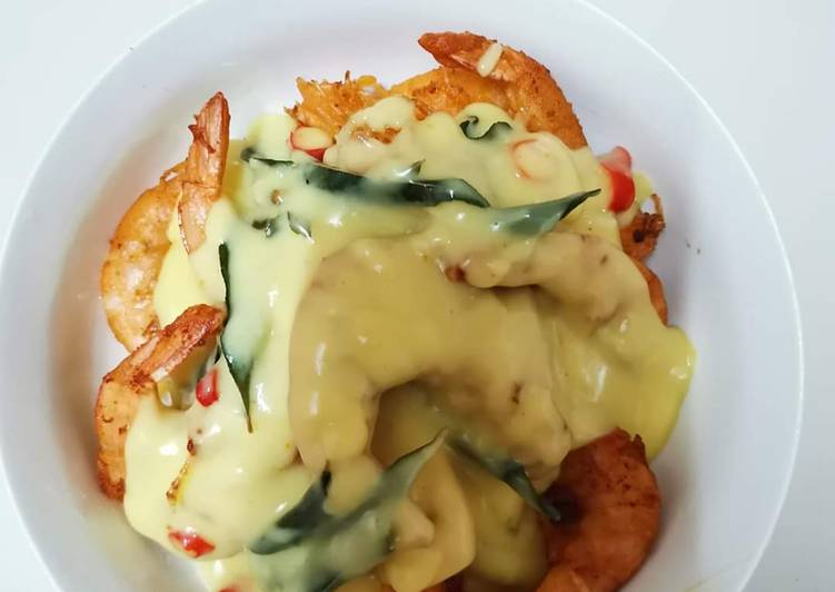 Resepi Butter Prawn Versi Ringkas! yang Lezat