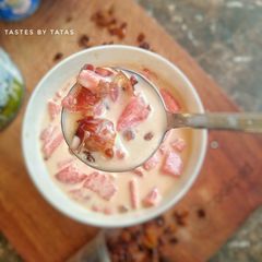 A picture of Creamy Water Melon Salad.