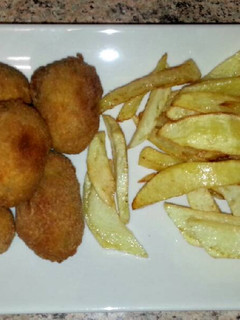 Una foto de Croquetas de soja texturizada (vegetariano)