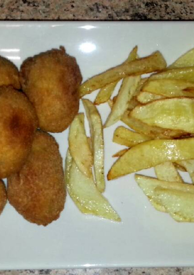 Una foto de Croquetas de soja texturizada (vegetariano)