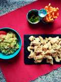 Nuggets di pollo con guacamole