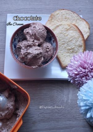 Foto resep Es Krim Cokelat Choco Chips