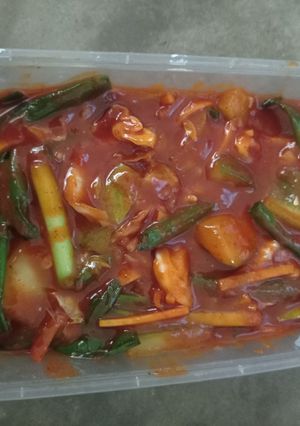 Foto resep Kimchi kubis, bawang, timun