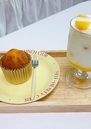 Hình của món Latte kem Xoài 🥭.