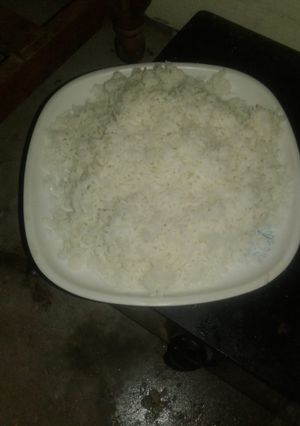 A picture of Plain rice.