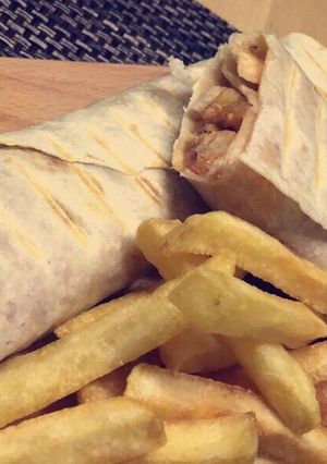 صورة لوصفة شاورما دجاج 🌯🍟