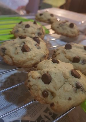 รูปของ Choc Chip Cookies กรอบนอกนุ่มใน