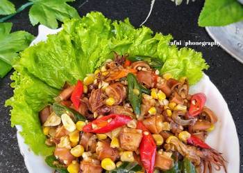 Resep Populer Oseng Cumi Asin Jagung Enak dan Sehat