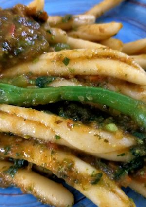 Foto di Fusilli calabresi con cime di rape