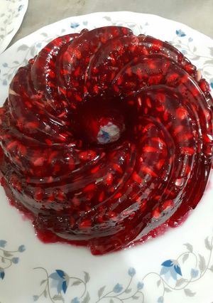 عکسی از دستور ژله انار