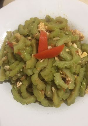 Foto resep Pare cah telur