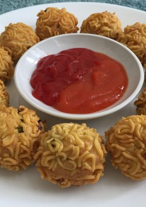 Foto resep Bola-Bola Rambutan Indomie