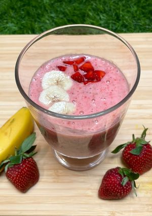 Foto resep Smoothies Pisang Stroberi