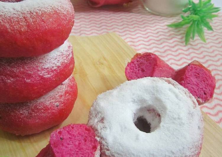 Resep Donat Buah Naga, Lezat