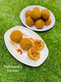 Crispy stuffed yamballs