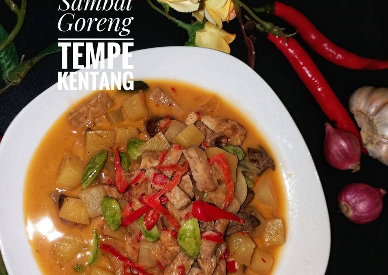 SAMBAL GORENG TEMPE KENTANG (Tempe Homemade)