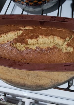 Una foto de Torta de harina de garbanzos sin gluten. Sintacc