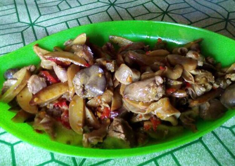 Balado Ati Ampela plus Jengkol