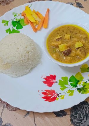 A picture of Ol er Dalna | Bengali Yam Curry Recipe.