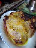 Costeleta de cerdo a la mostaza